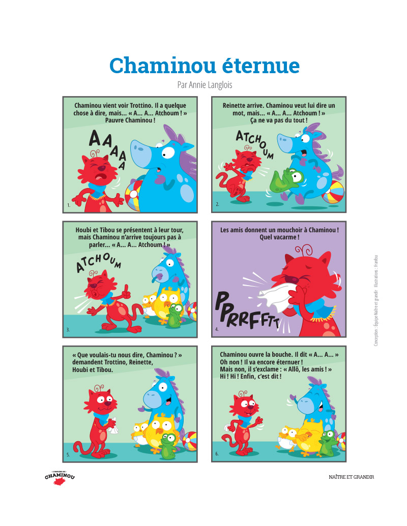 Chaminou éternue