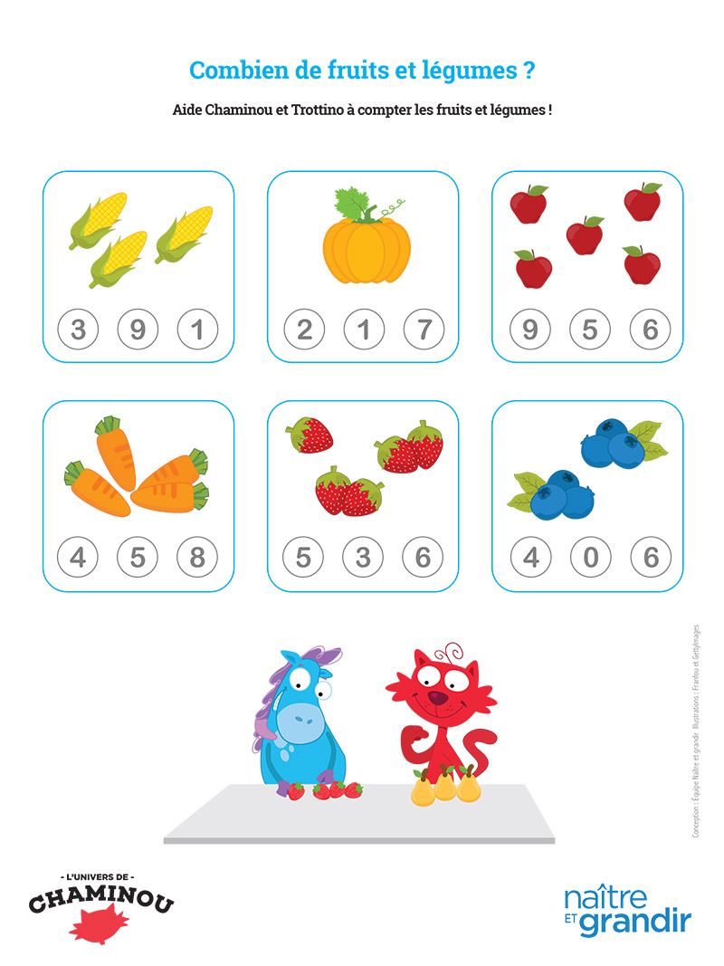 Combien de fruits et légumes?
