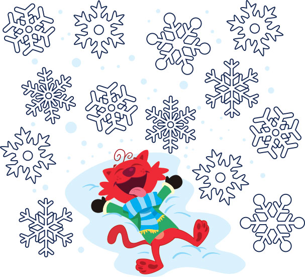 Une Flocons semblables