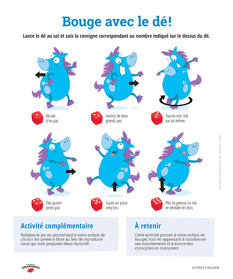 Bouge avec le dé