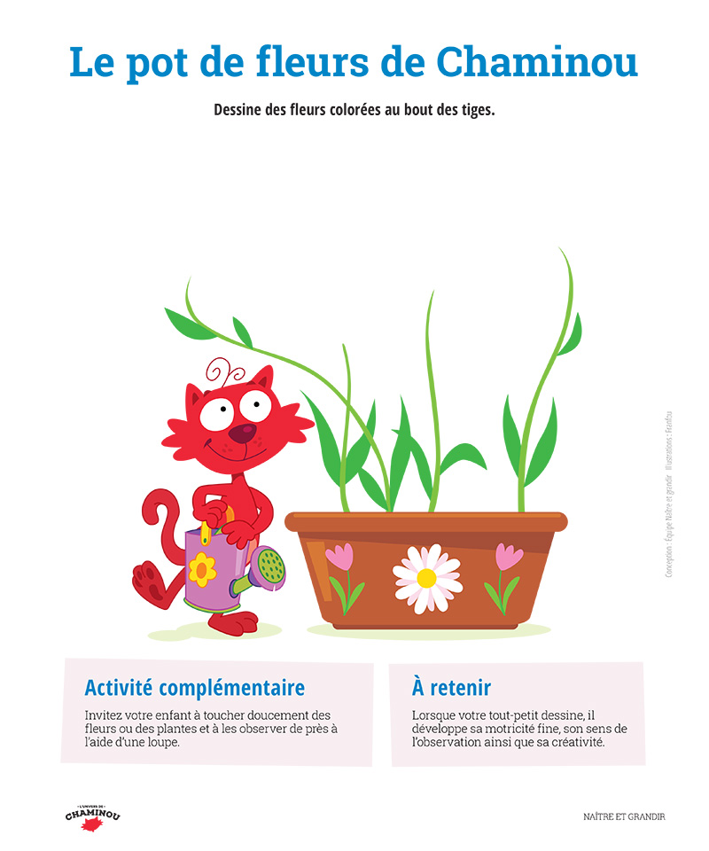 Le pot de fleurs de Chaminou