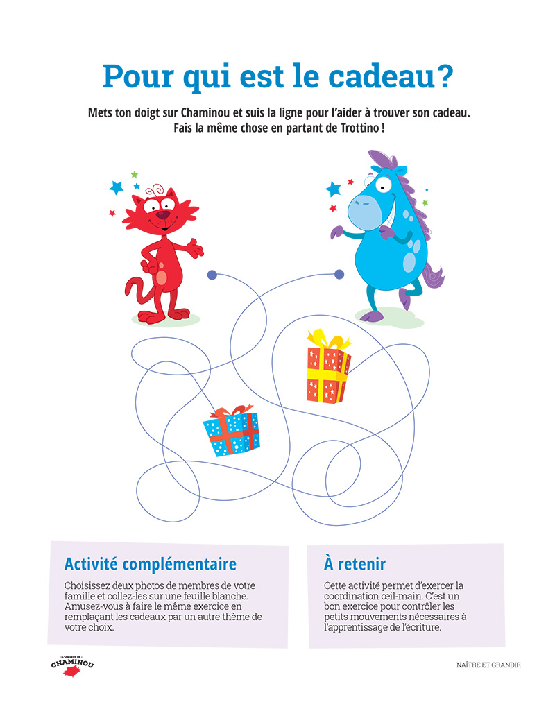Pour qui est le cadeau?