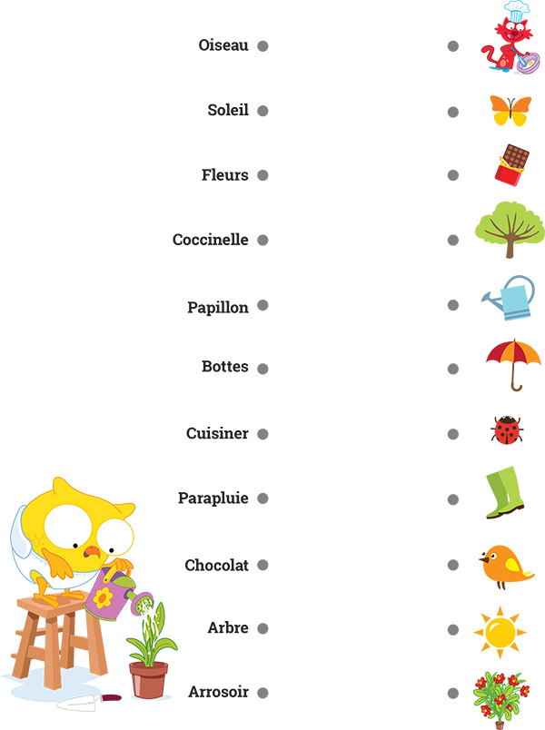 Relie le mot à l’image