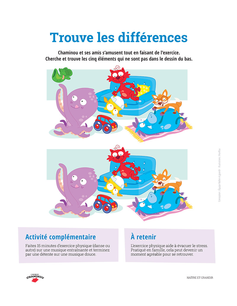 Trouve les différences: au salon