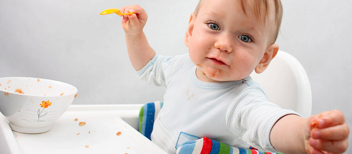 When your baby throws their food