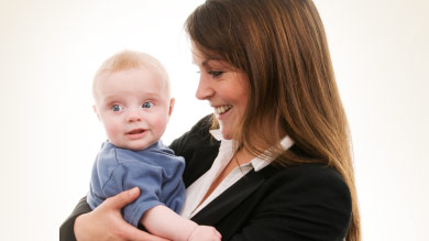 Maman travaille et est heureuse