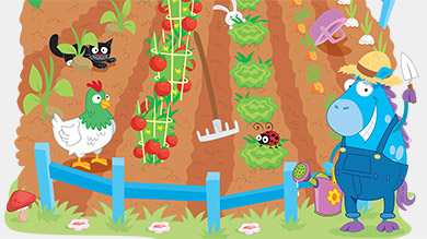 Cachette dans le jardin