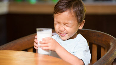 L'enfant qui n'aime pas le lait