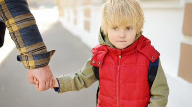 L'enfant fatigué de marcher