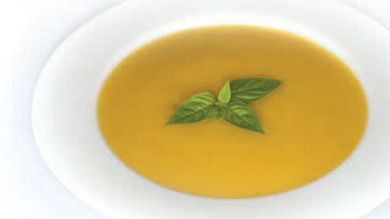 Potage à la courge poivrée