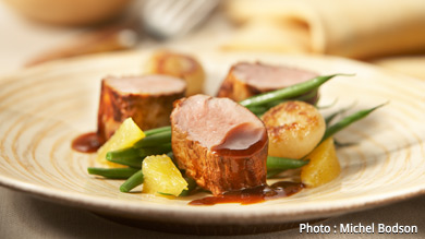 Filet de porc mariné à l'orange