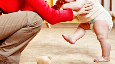 L'apprentissage de la marche