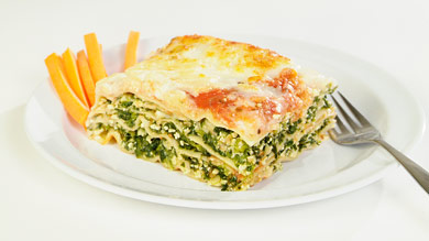 Lasagne florentine végétarienne