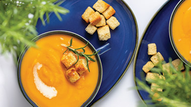 Potage-repas à la patate douce