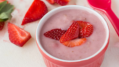 Pouding aux fraises