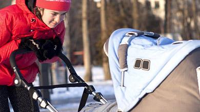 Sortir l'hiver avec un bébé